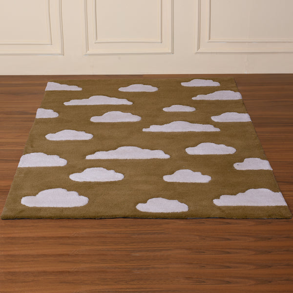 Brown Clouds kids carpet