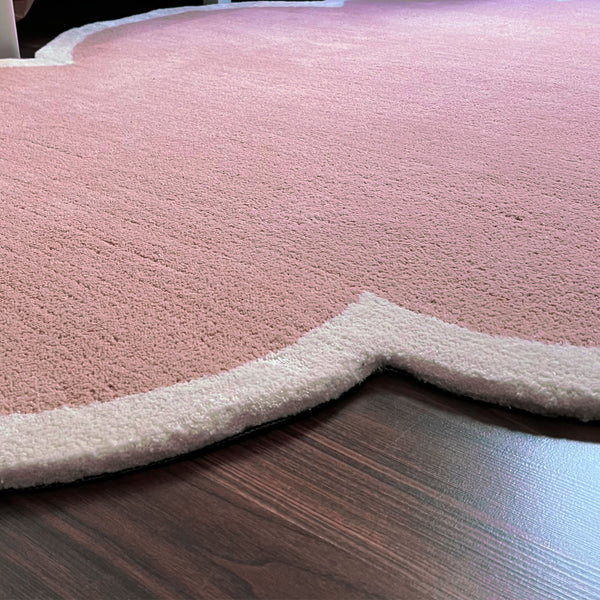 Pink Floral Pattern Carpet