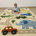 Safari Animals Kids Carpet