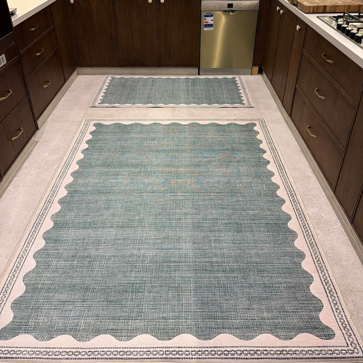 Sage Scallop Kitchen Carpet