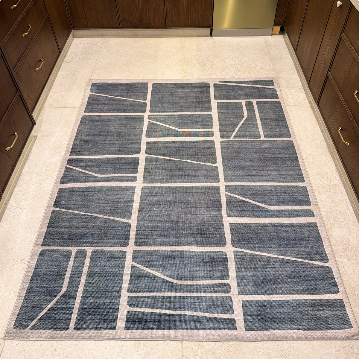 Faded Blocks Kitchen Carpet