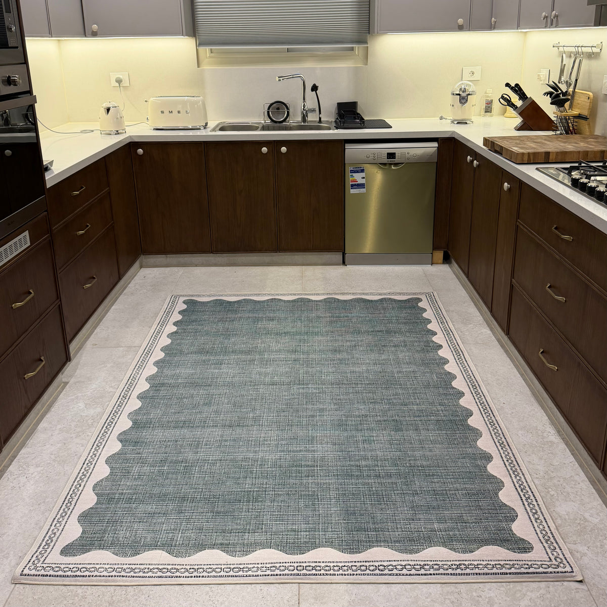 Sage Scallop Kitchen Carpet
