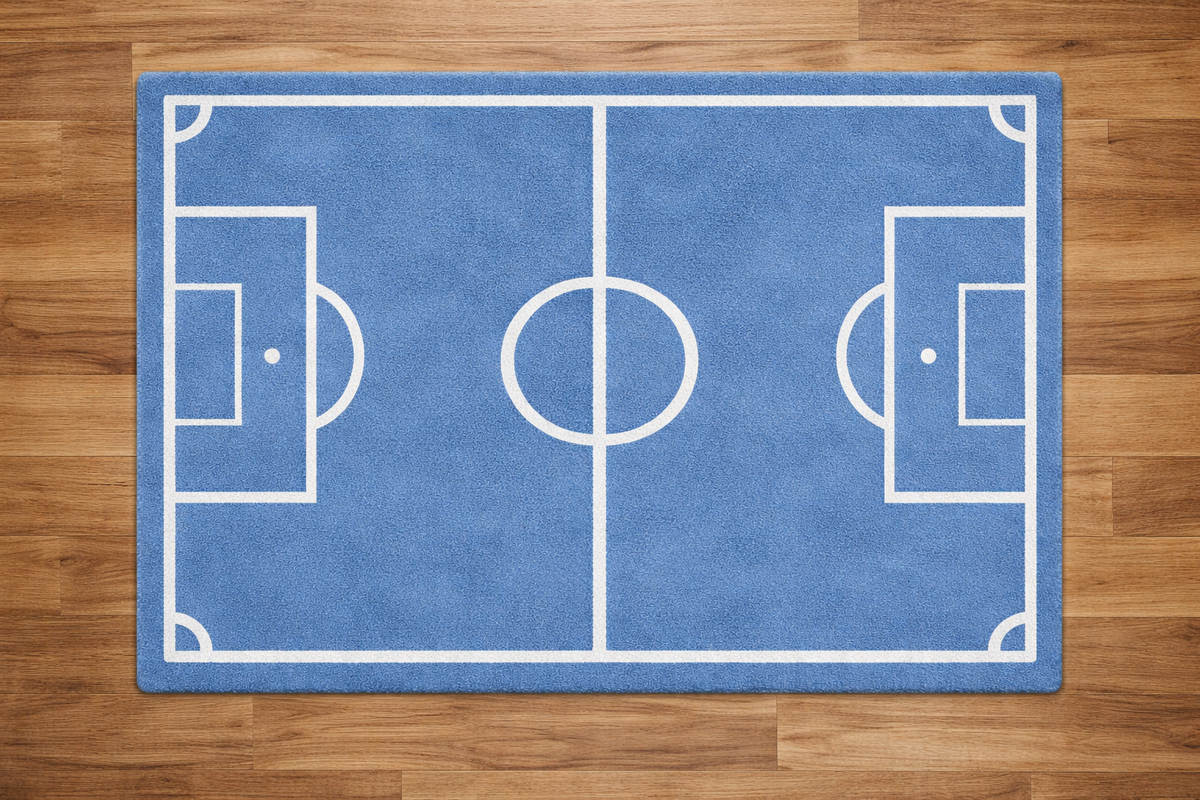 Blue Football court