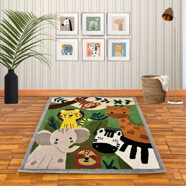 Jungle Animals Kids Carpet