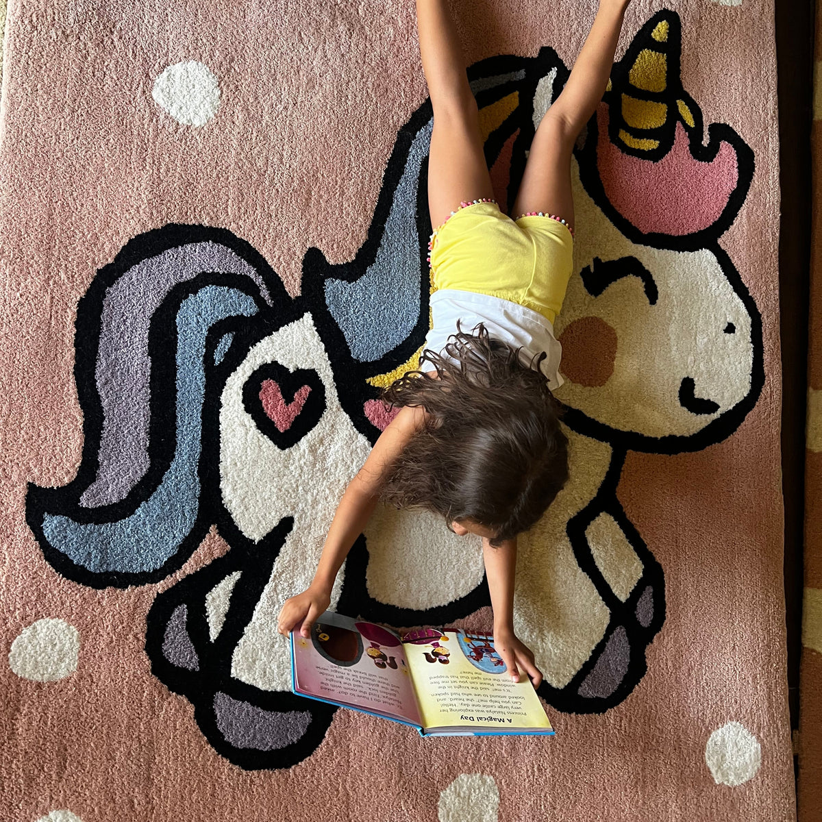 Pink Unicorn Kids Carpet