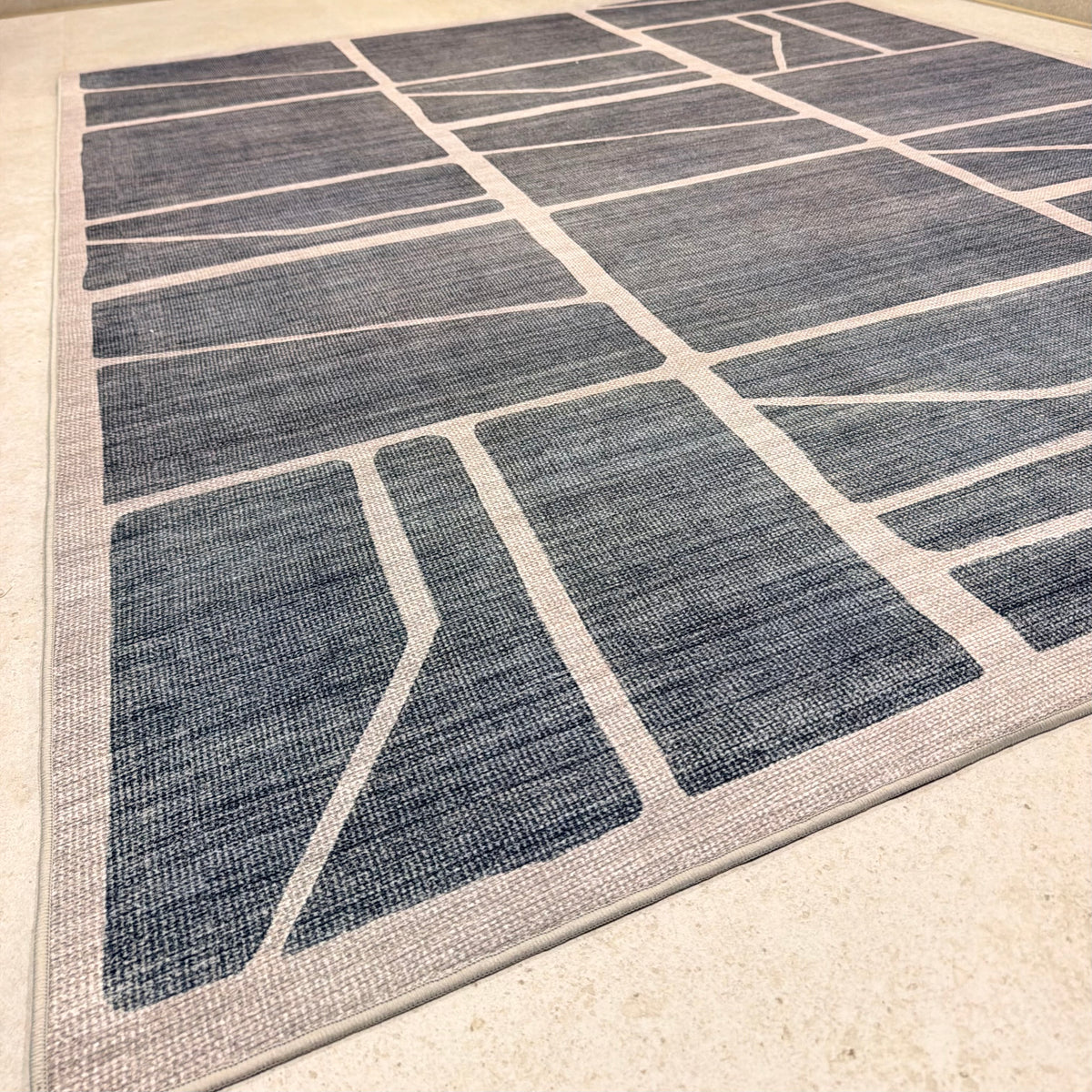Faded Blocks Kitchen Carpet