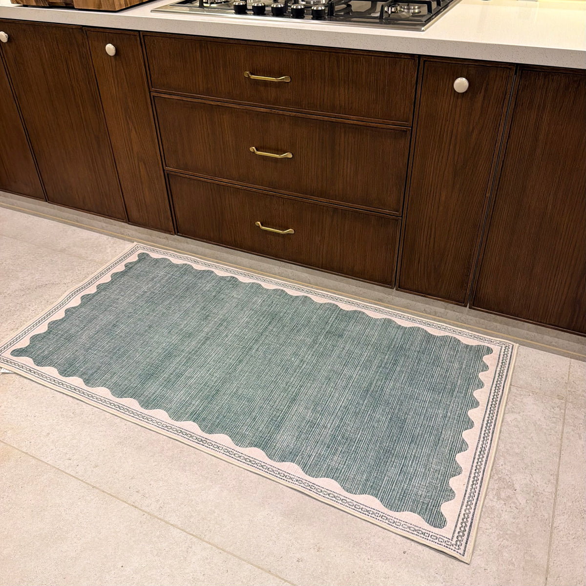 Sage Scallop Kitchen Carpet