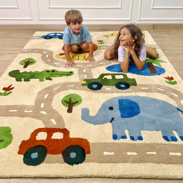 Safari Animals kids Carpet