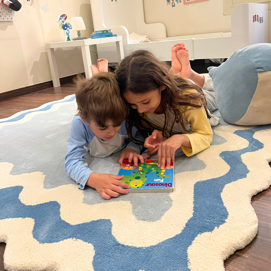 Blue waves Kids Carpet