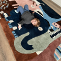 Abstract Animals Kids Carpet