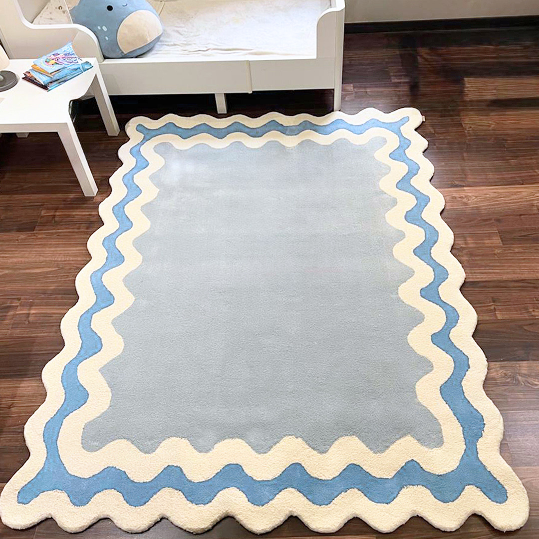Blue waves Kids Carpet