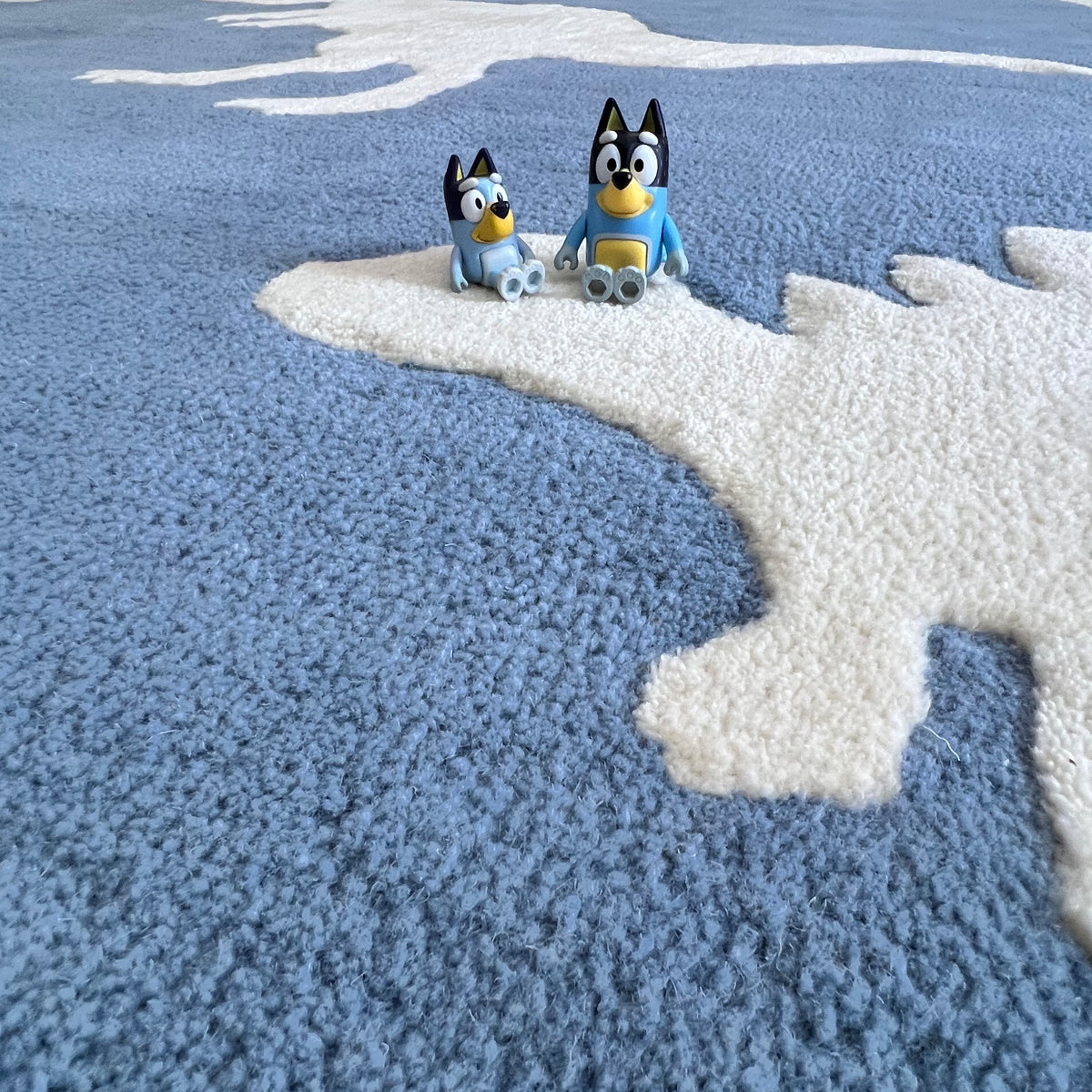 Dino Land Blue Kids Carpet