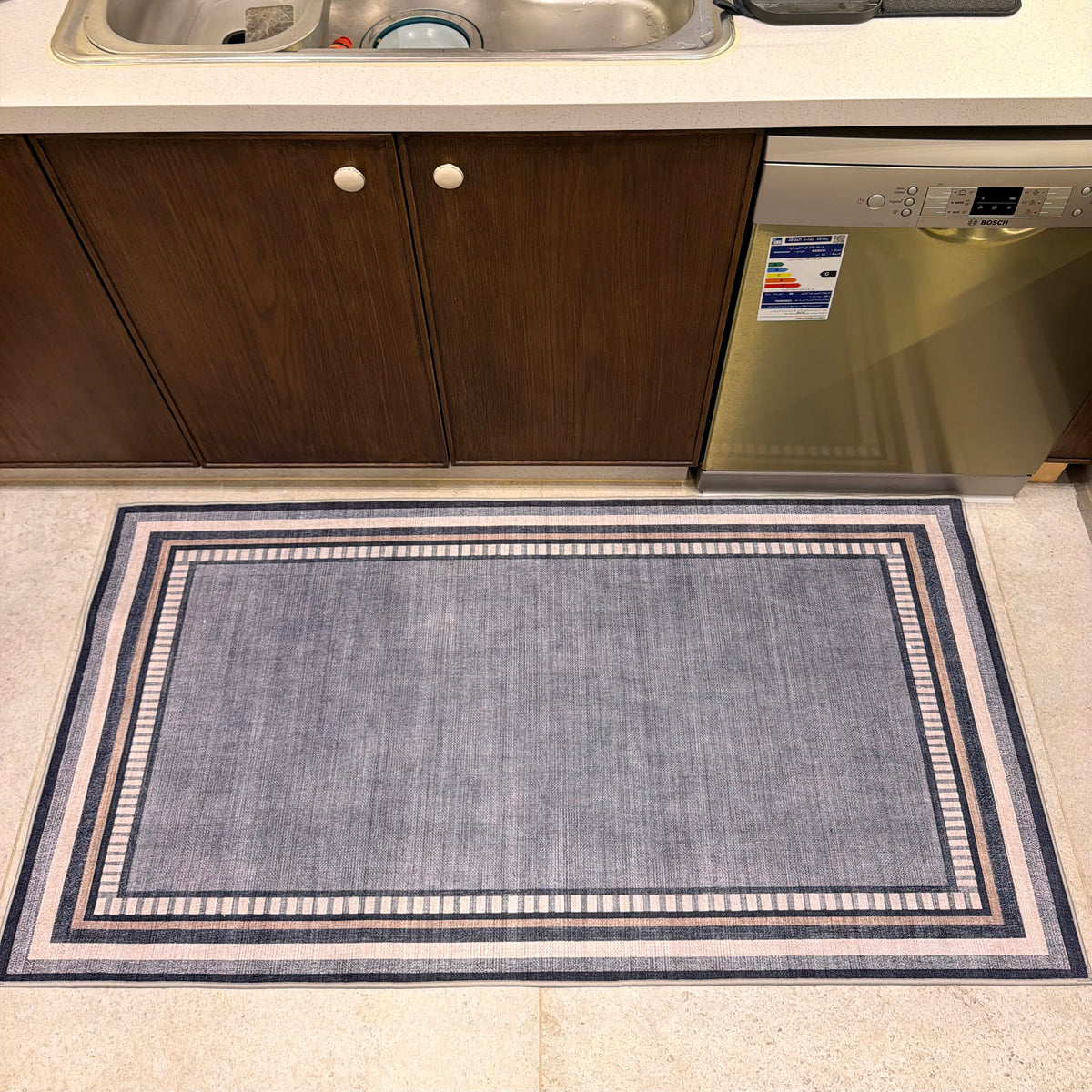 Washed Frame Kitchen Carpet