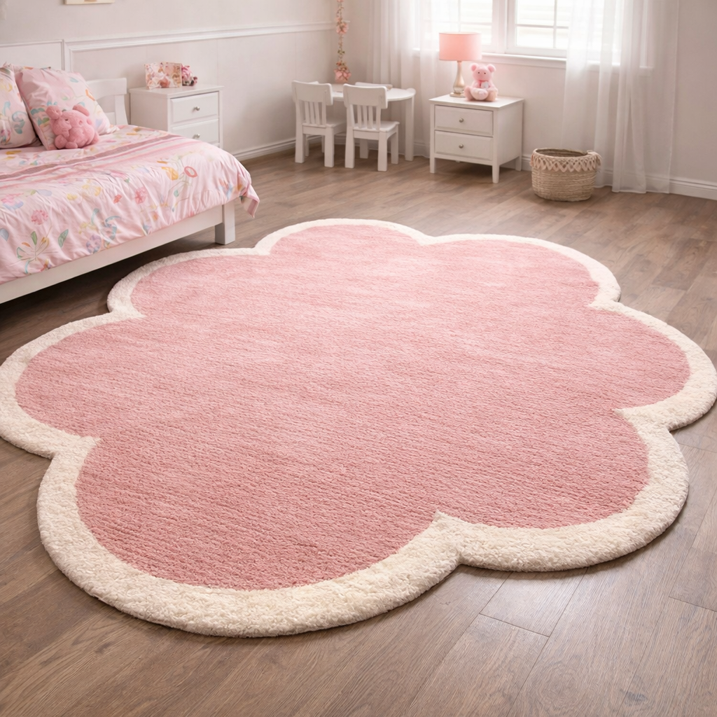 سجادة علي شكل وردة للأطفال