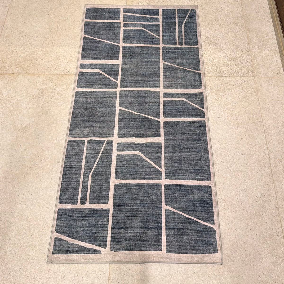 Faded Blocks Kitchen Carpet