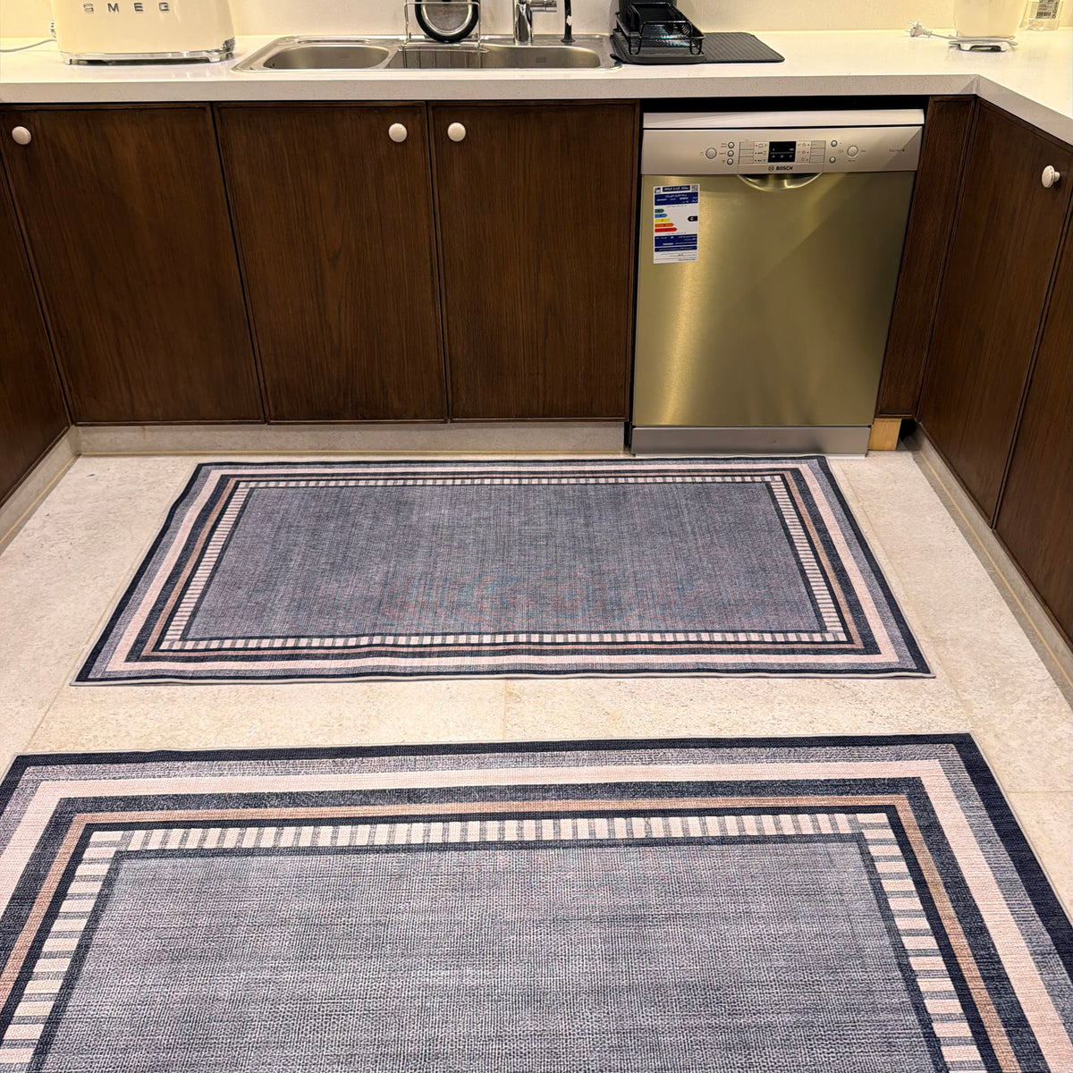 Washed Frame Kitchen Carpet