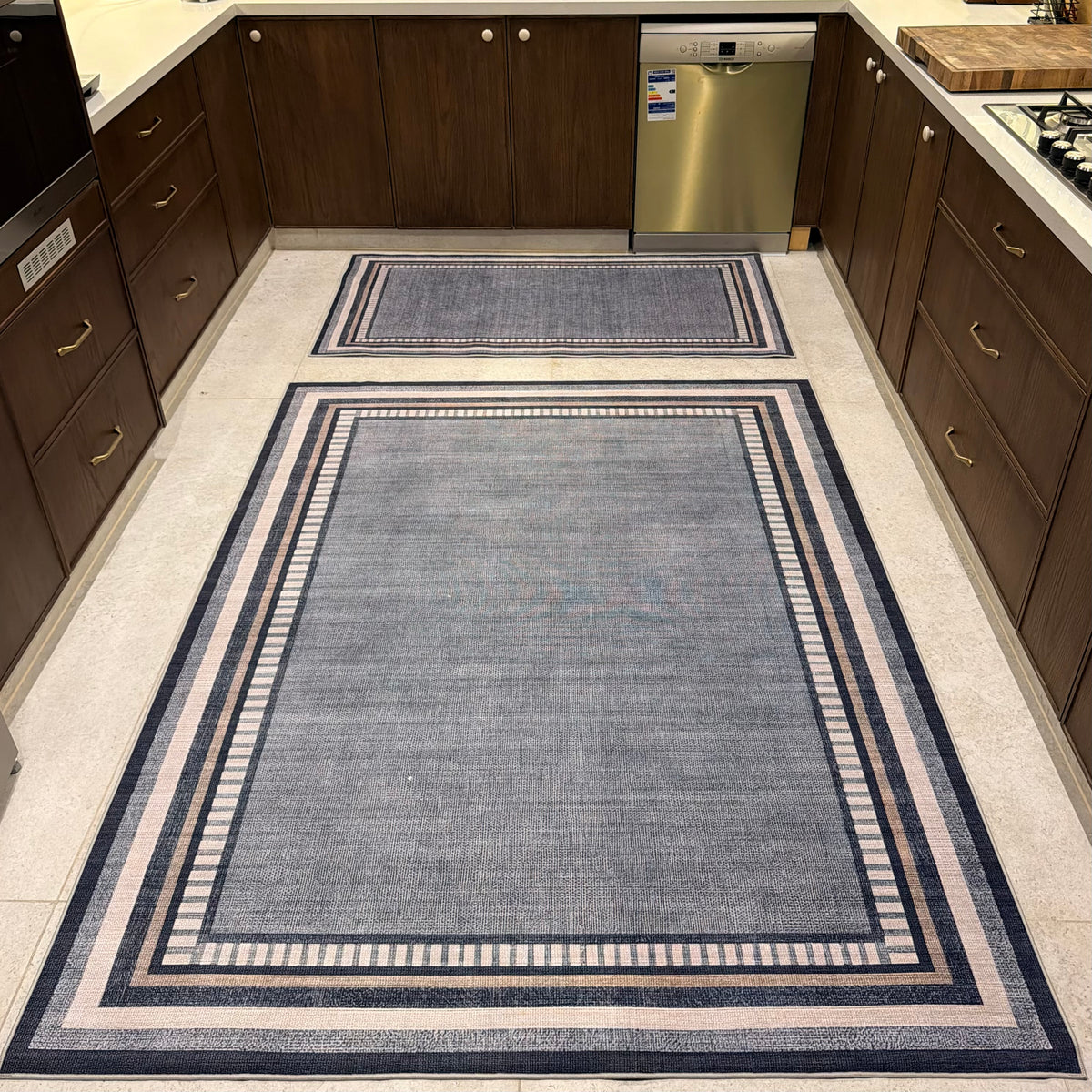 Washed Frame Kitchen Carpet