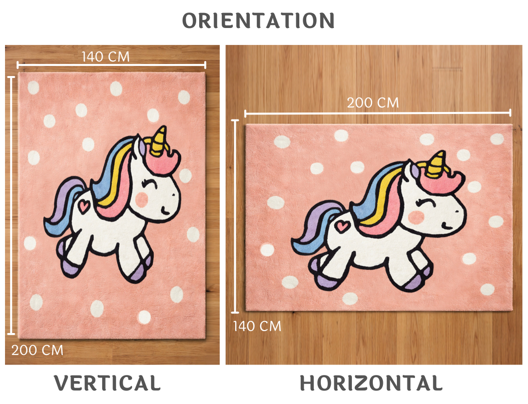 Pink Unicorn Kids Carpet