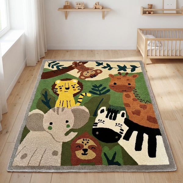Jungle Animals Kids Carpet