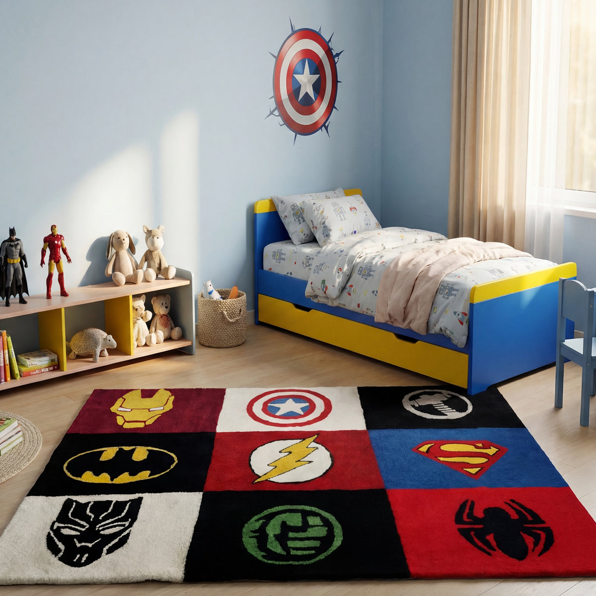Super Heros Kids Carpet