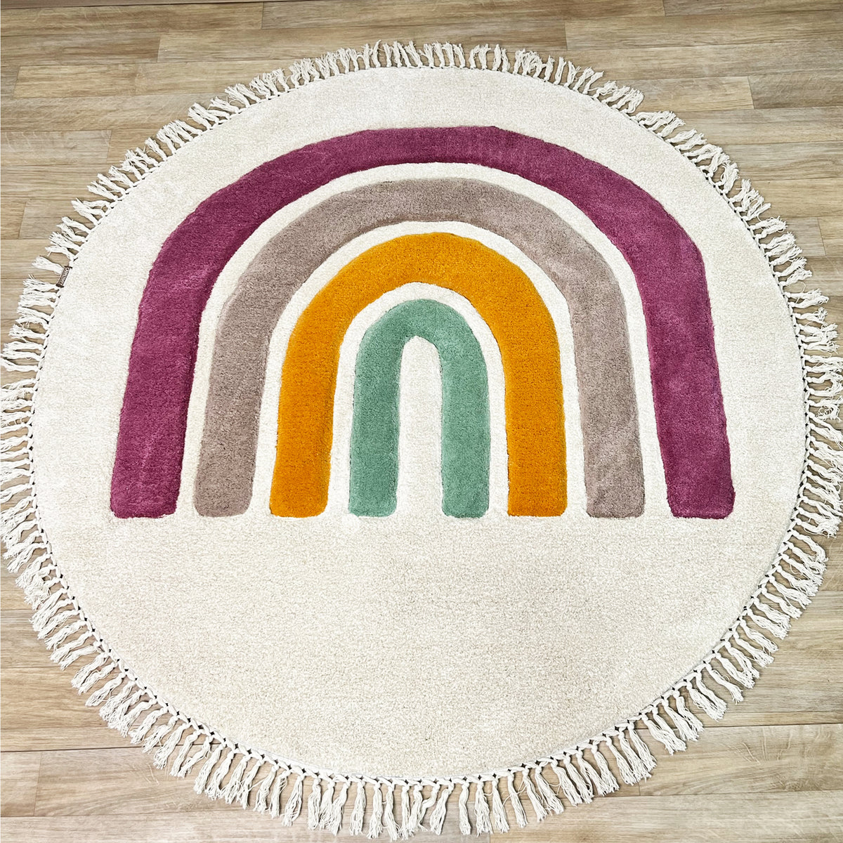 Round Rainbow Carpet