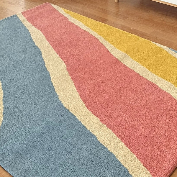 Colorful Waves Kids Carpet
