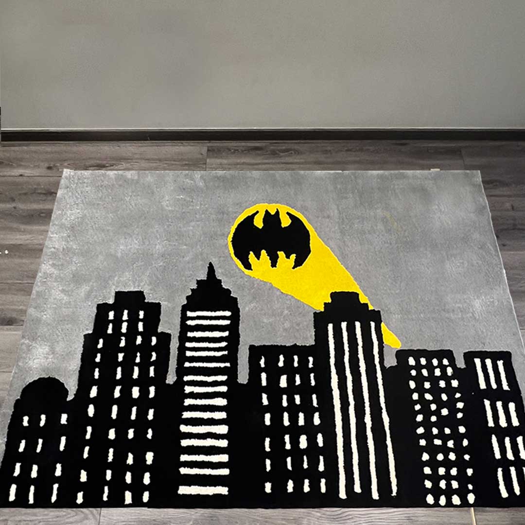 BATMAN× ECONOMICS EXPERIMENT RUG Batman Gotham City Rug - Walmart.com